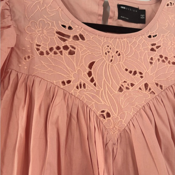 ASOS Pink Embroidered Blouse - Picture 4 of 7